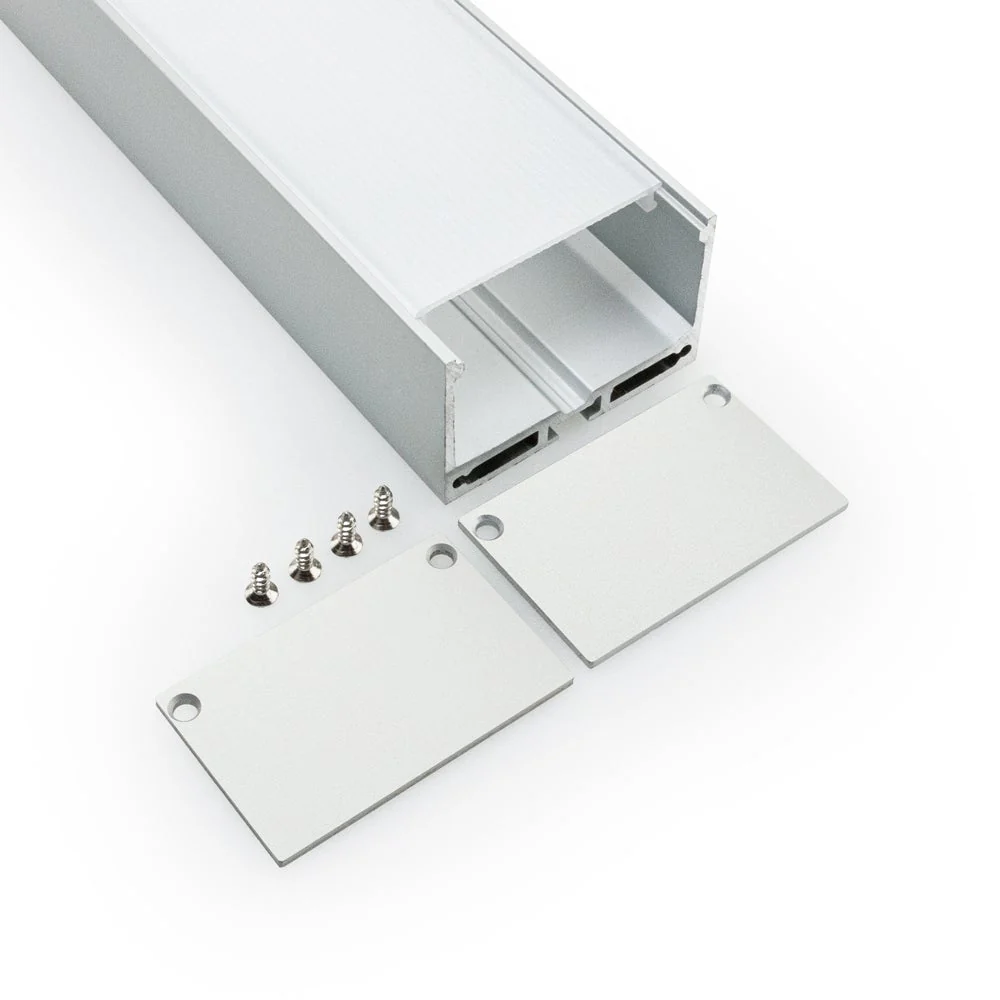 Type 24, Linear Architectural Light Fixture Profile for Recessed Ceiling or Pendant Lighting, 2Meters (78inches) and 3Meter (118inches) - Image 4