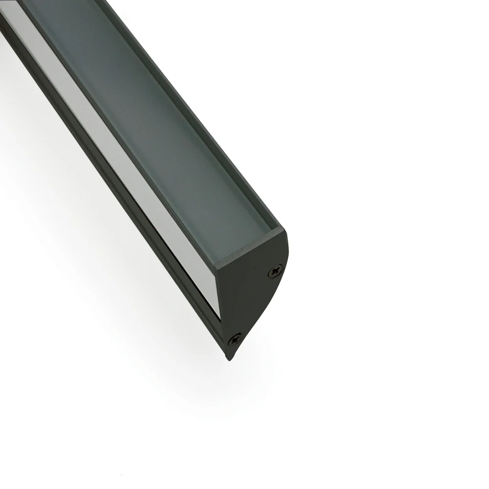 Type 28B Black Linear Wall Mount Aluminum LED Channel for Cove Lighting, 3Meter(118inches) - Image 3