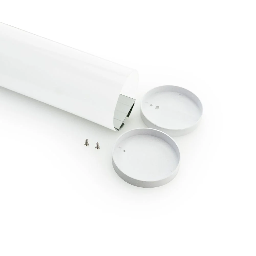 Type 31, Round 60mm Diameter Diffuser Linear Channel for LED Strips, 3Meters (118inches) - Image 3