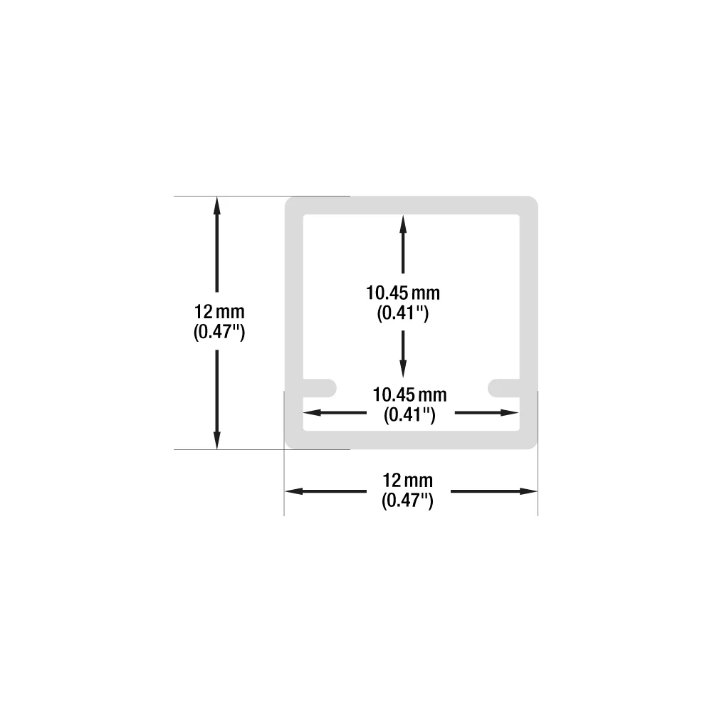 Type 33, Linear Architectural Light Fixture Profile, 3Meters (118inches) - Image 2