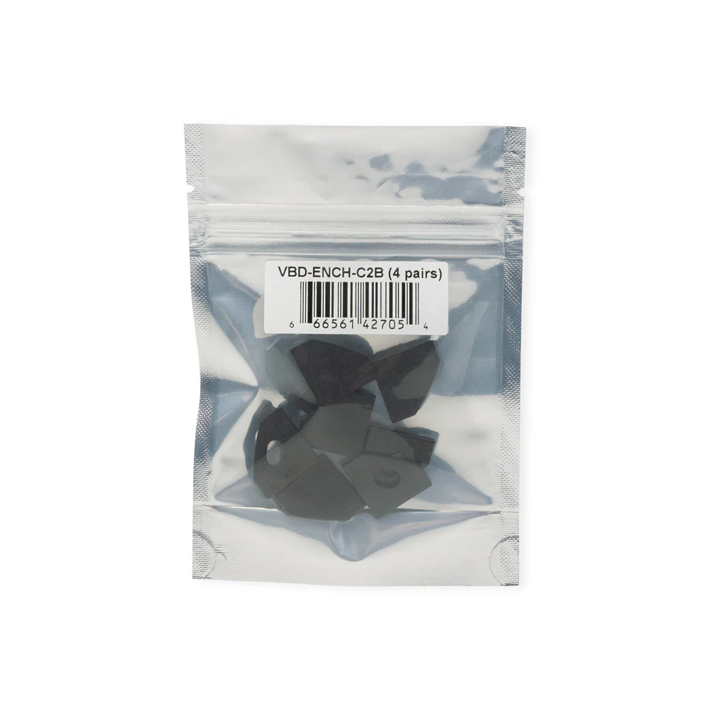 LED Channel Endcaps - Type 34A Black (4 Pairs) - Image 2