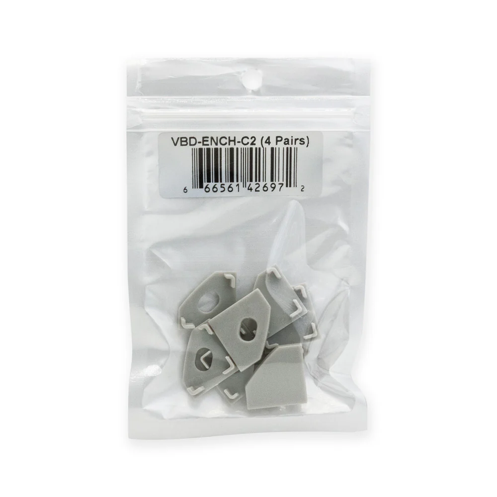 LED Channel Endcaps - Type 34A (4 Pairs) - Image 2