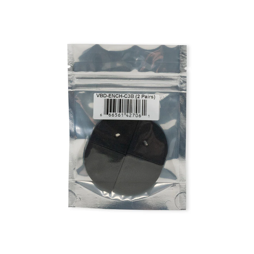LED Channel Endcaps - Type 34B Black (2 Pairs) - Image 2