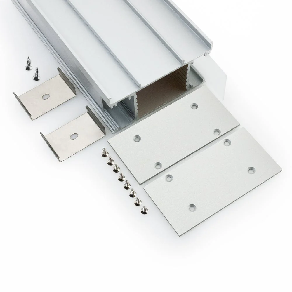 Type 8, Up-Down Linear Wall Mount Aluminum LED Strip Channel with Internal Driver Spacing, 2Meters (78inches)