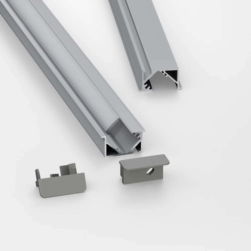 Type 105, 45-degree Linear Architectural Light Fixture Profile, 3Meters (118inches) - Image 3