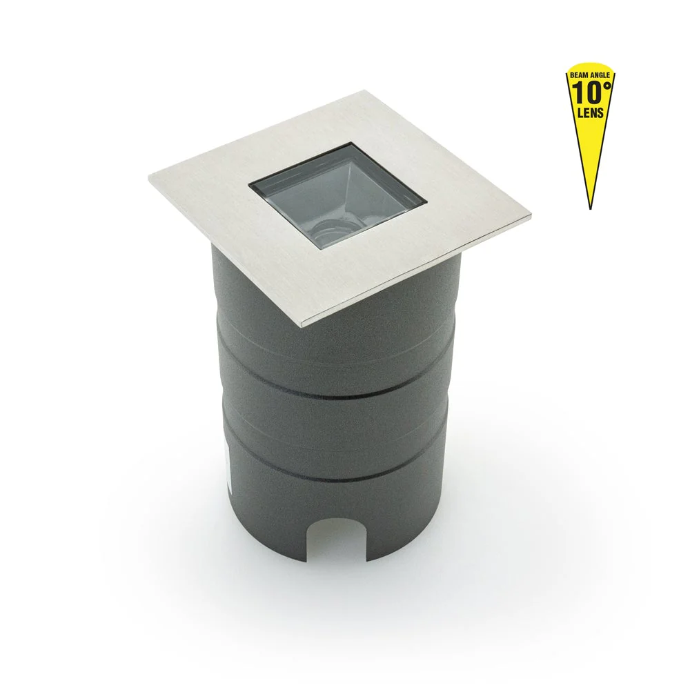 Square Inground Up light 10° lens, 24V 5W 3000K(Warm White) - Image 5