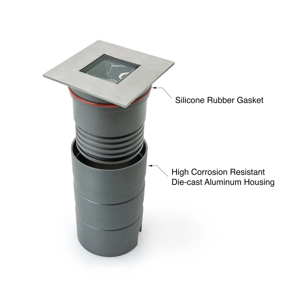 Square Inground Up light 34° Reflector, 24V 5W 3000K(Warm White) - Image 5
