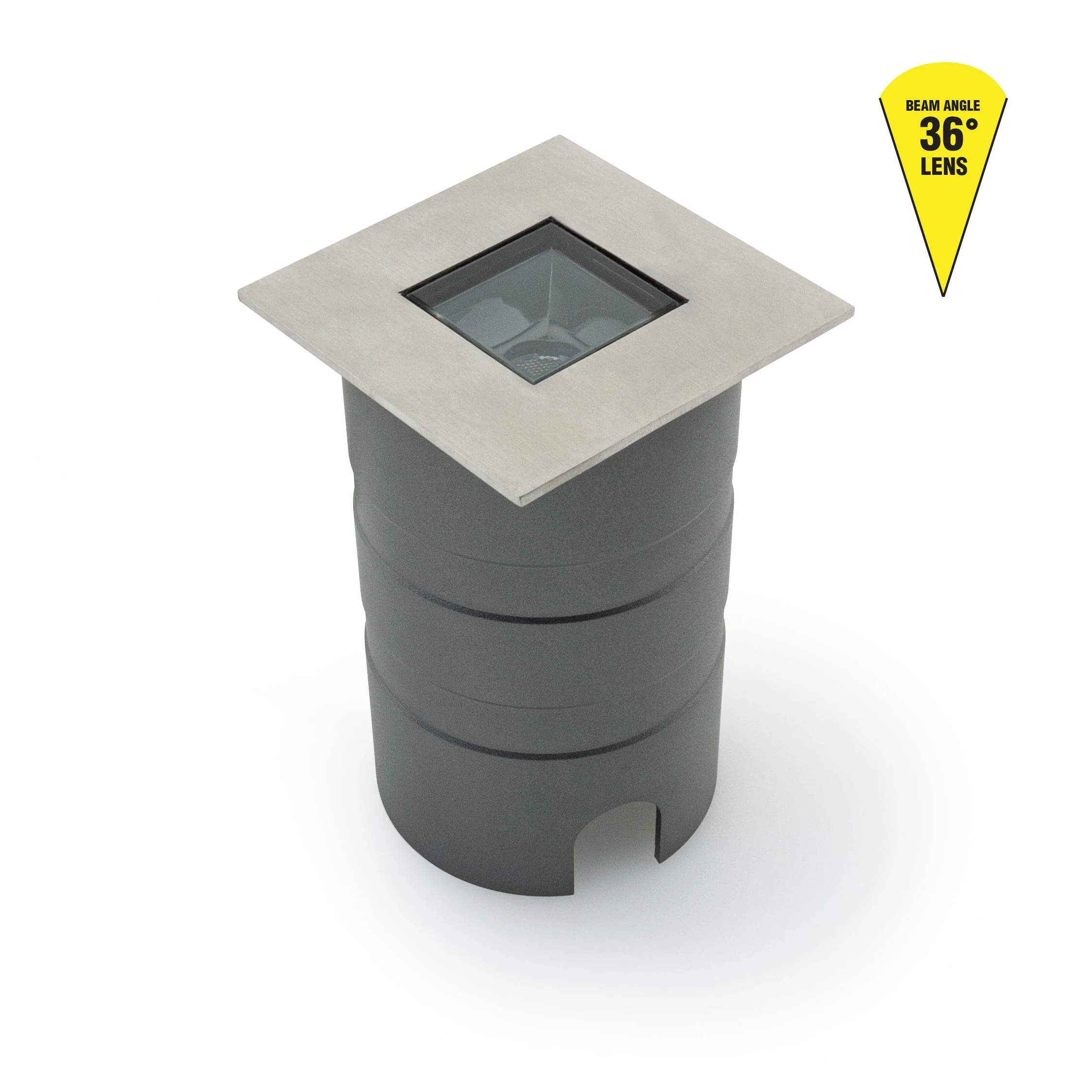 Square Inground Up light 36° lens, 24V 5W 3000K(Warm White) - Image 3