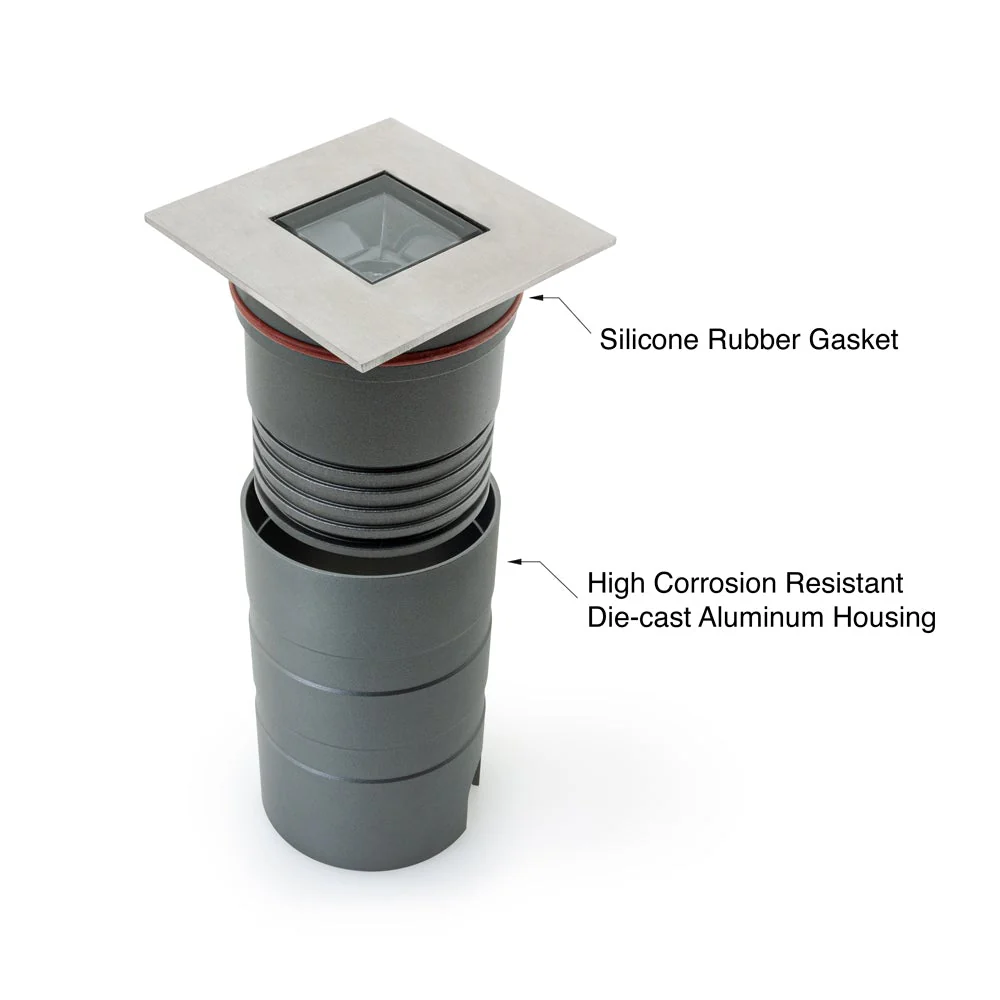 Square Inground Up light 36° lens, 24V 5W 3000K(Warm White) - Image 5