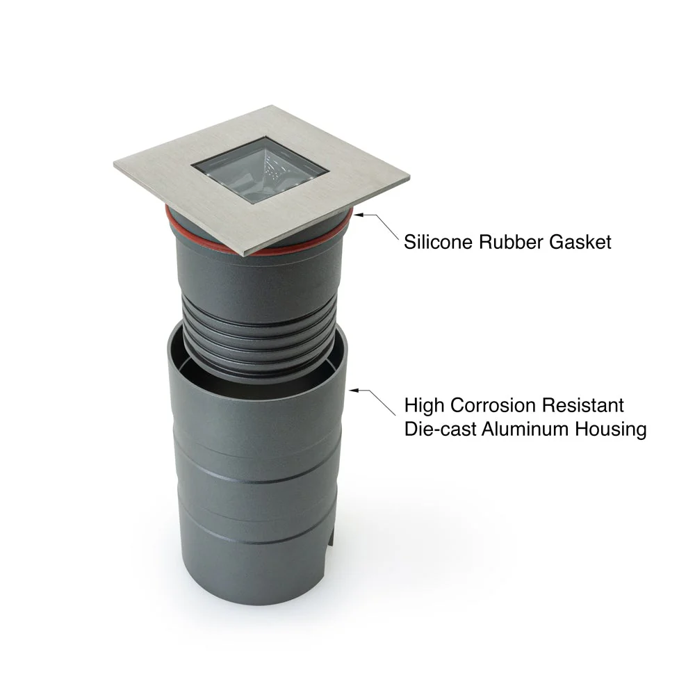 Square Inground Up light 48° lens, 24V 5W 3000K(Warm White) - Image 5
