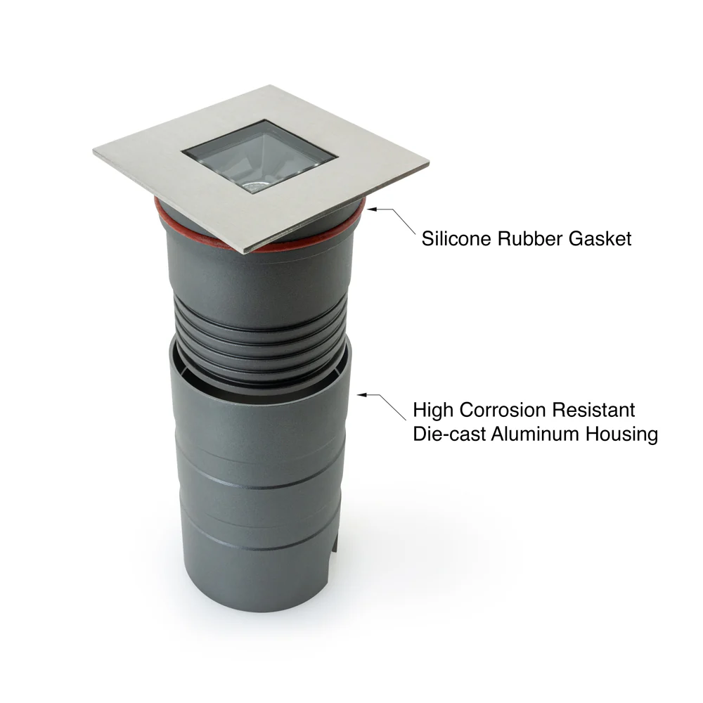 Square Inground Up light 48° Reflector, 24V 5W 3000K(Warm White) - Image 5