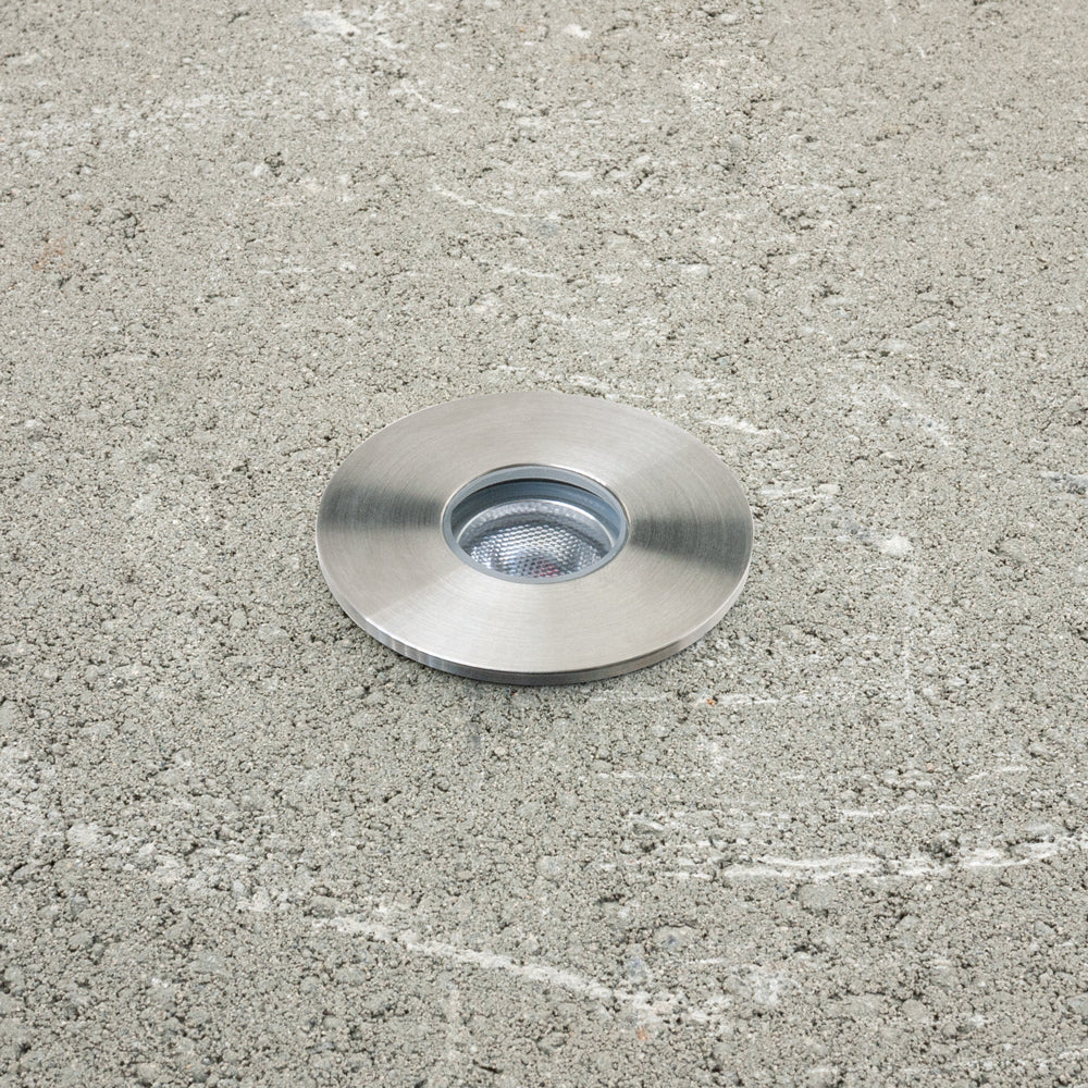 Flat Round 2Inch Dia Recessed LED In Ground Up-Light, 12-24V 3W 3000K/RGBW - Image 3