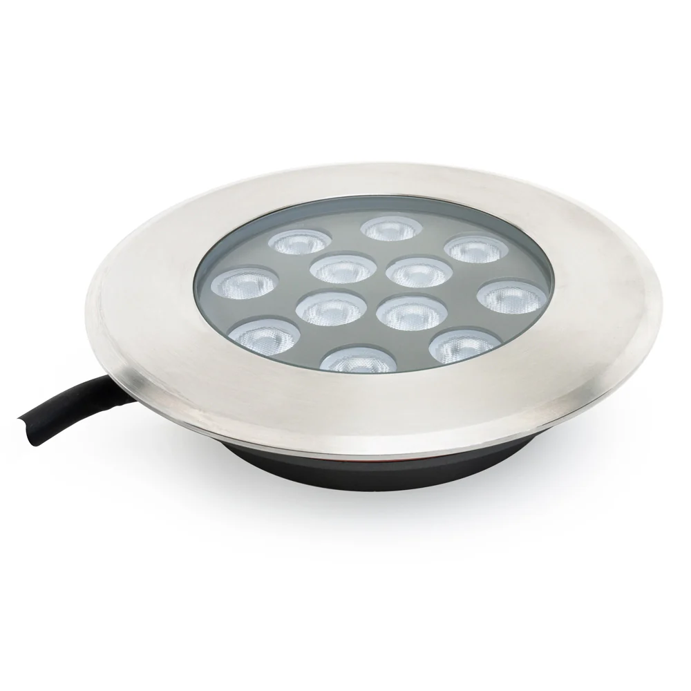 UL-1201-1500(RGBW)-I LED Dia Round Shallow Recessed In Ground Light 24V 15W RGBW - Image 5