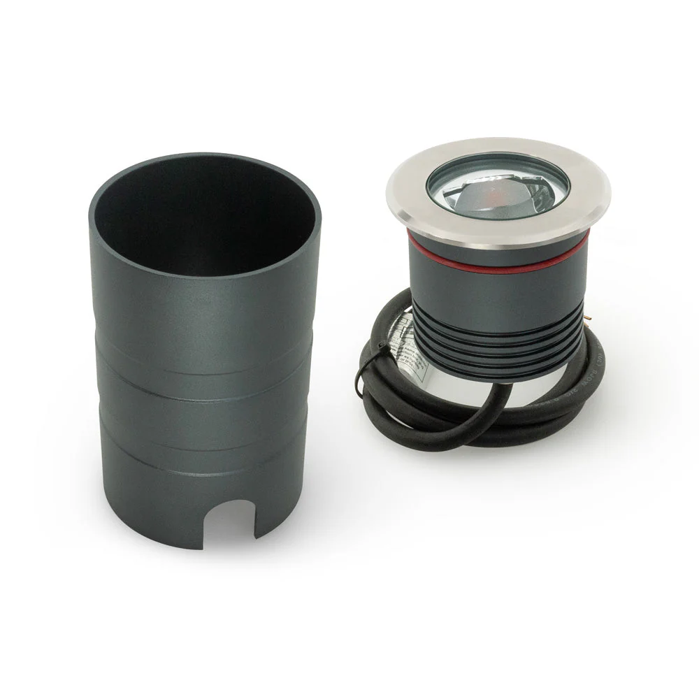 Outdoor Round Recessed Inground Light, 24V 8W 3000K Asymmetrical Beam angle - Image 5