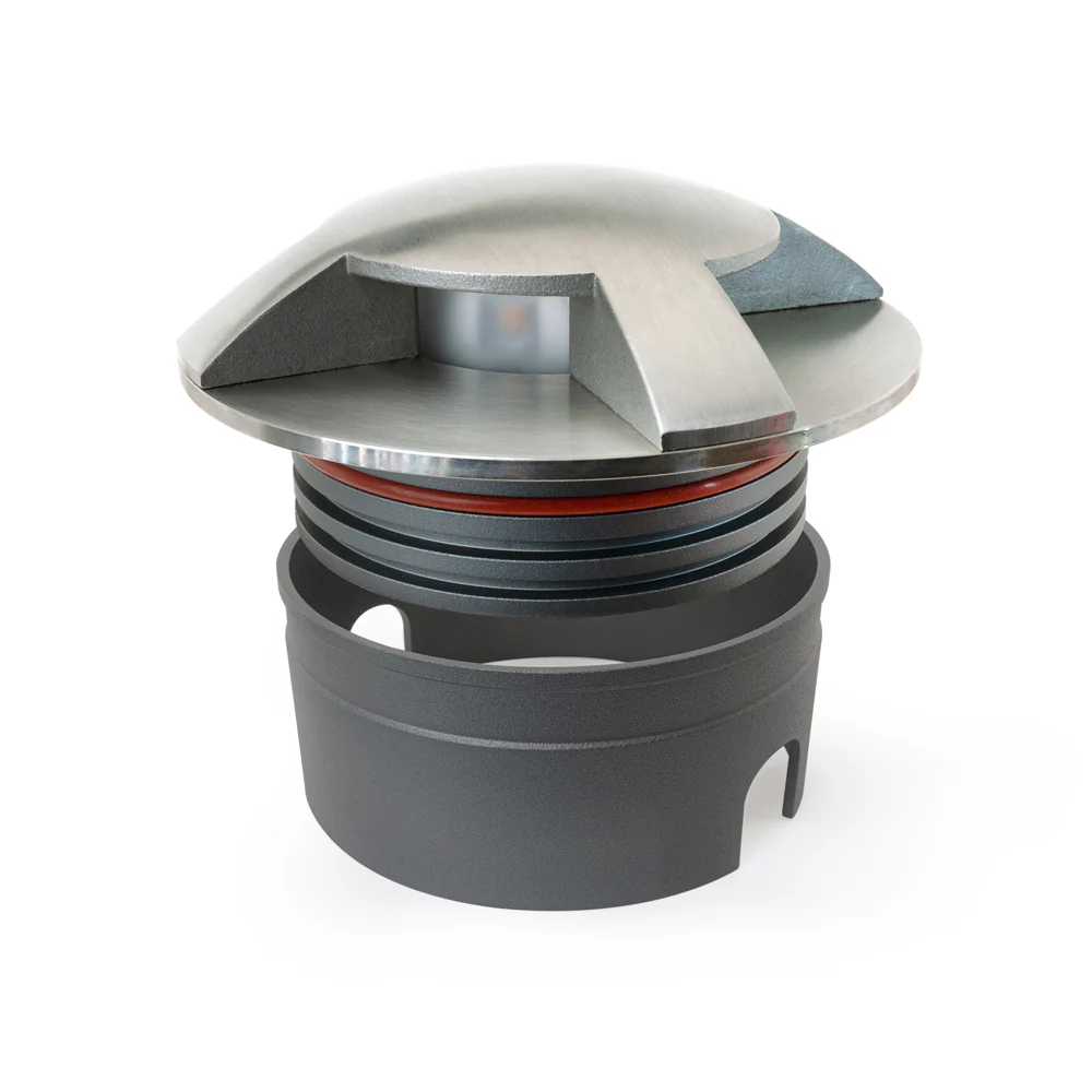 Recessed LED In Ground Driveway light Four-way trim, 24V 8W 3000K(Warm White) - Image 6