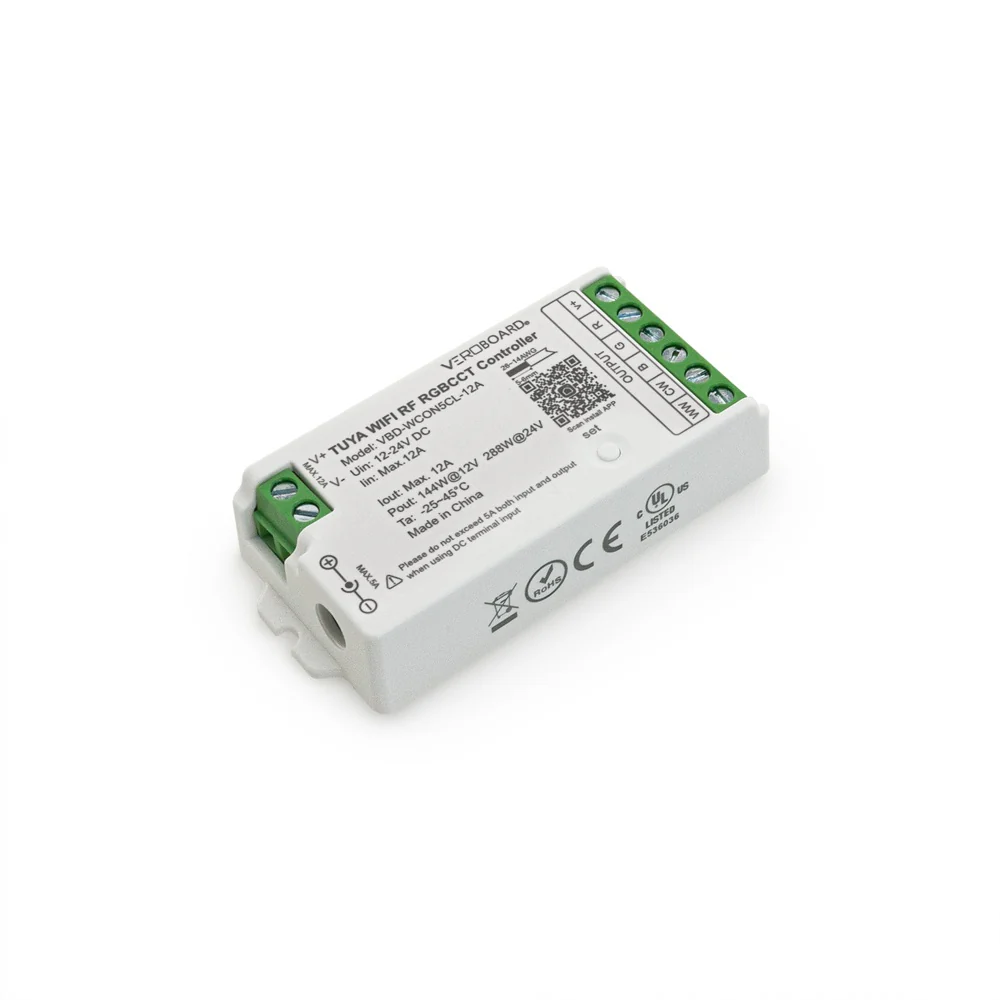 WCON5CL-12A-RGBCCT RF LED Light RGBCCT Receiver 2.4G Tuya App - Image 3
