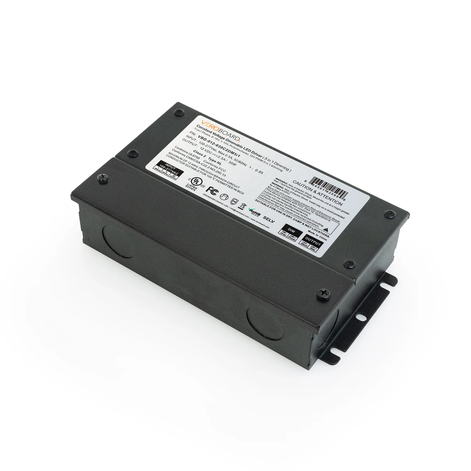 5in1 Dimming Triac/Phase/MLV/ELV/0-10V/Potentiometer/10V PWM, LED Driver 12V 30W - Image 5