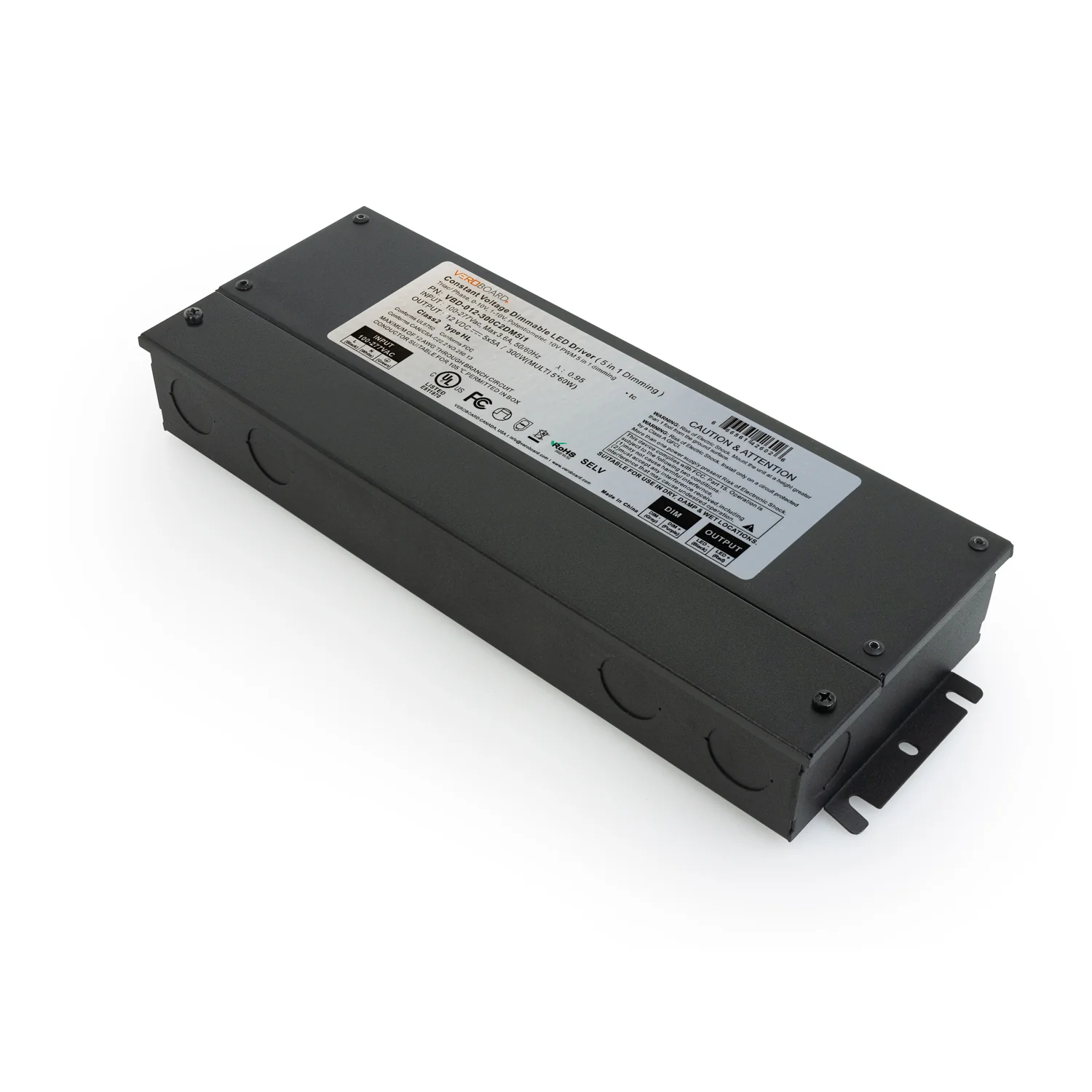 5in1 Dimming Triac/Phase/MLV/ELV/0-10V/Potentiometer/10V PWM LED Driver, 12V 300W - Image 5