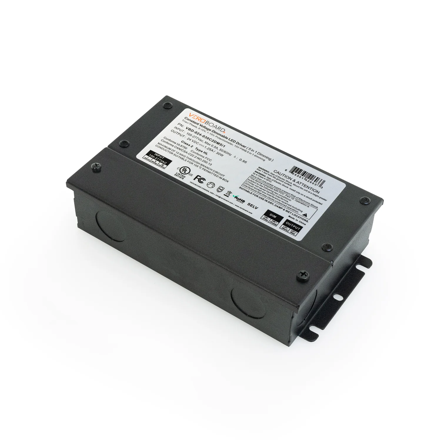 5in1 Dimming Triac/Phase/MLV/ELV/0-10V/Potentiometer/10V PWM, LED Driver 24V 30W - Image 5