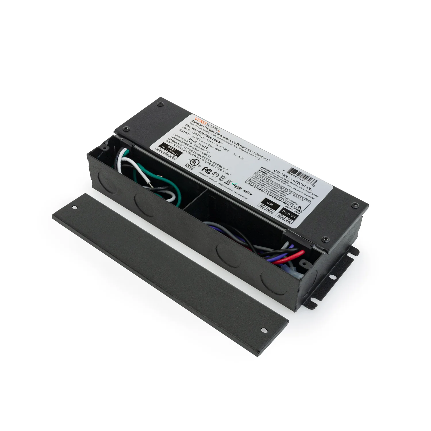 5in1 Dimming Triac/Phase/MLV/ELV/0-10V/Potentiometer/10V PWM LED Driver, 24V 80W - Image 3