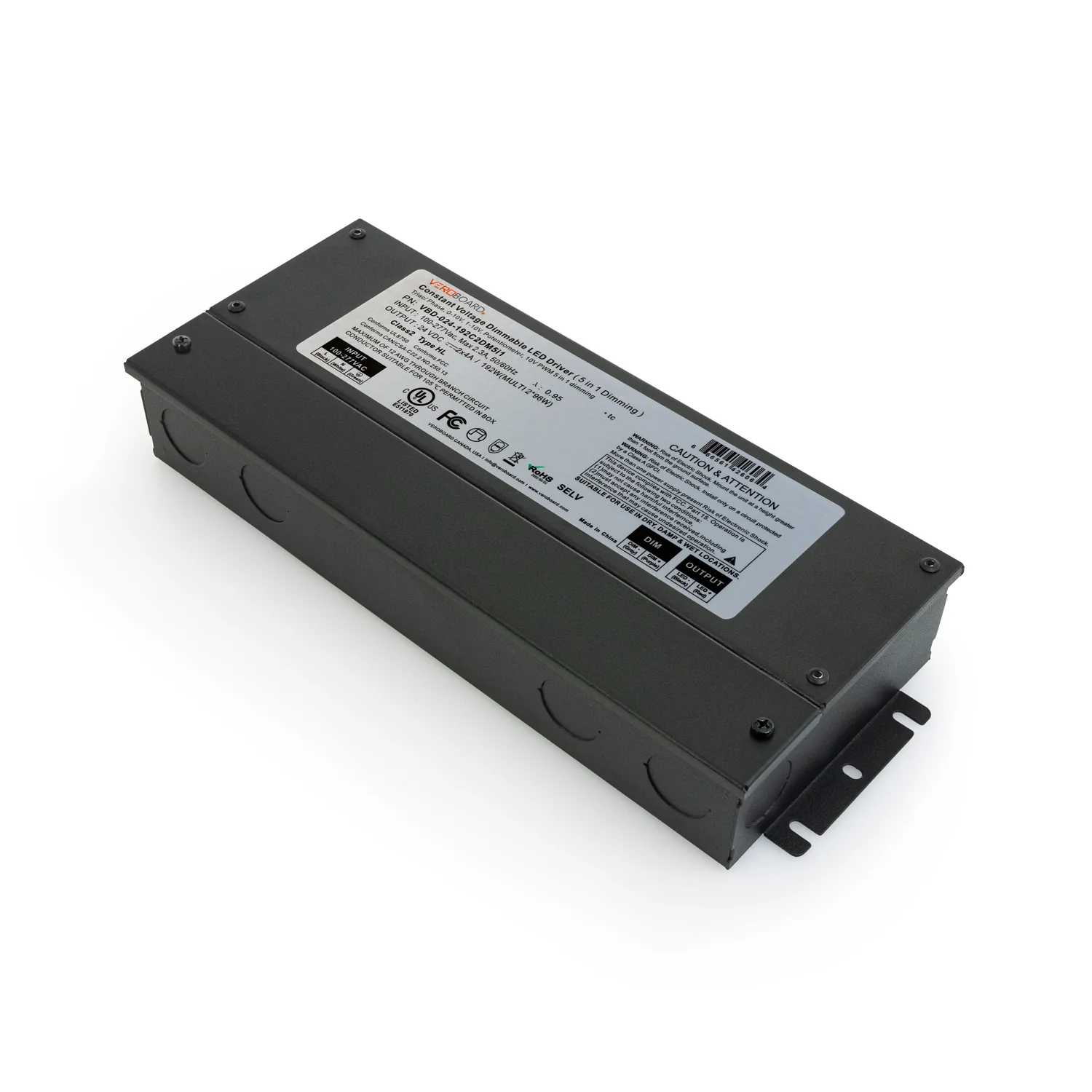 5in1 Dimming Triac/Phase/MLV/ELV/0-10V/Potentiometer/10V PWM LED Driver, 24V 192W - Image 5