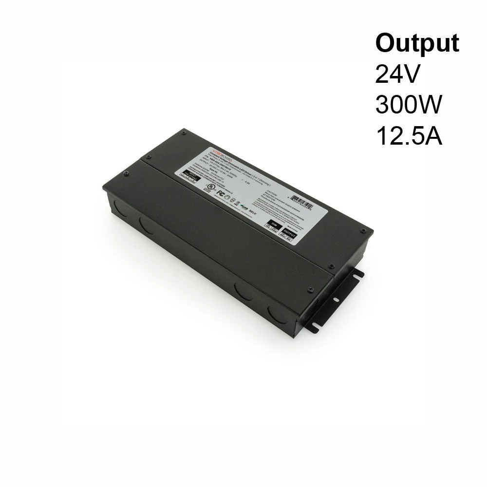 5in1 Dimming Triac/Phase/MLV/ELV/0-10V/Potentiometer/10V PWM, LED Driver 24V 300W