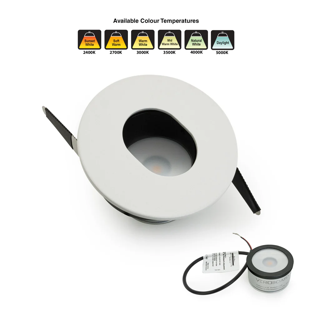 MTR-79W 12V Recessed LED Light Fixture, 2.5 inch White - Image 5