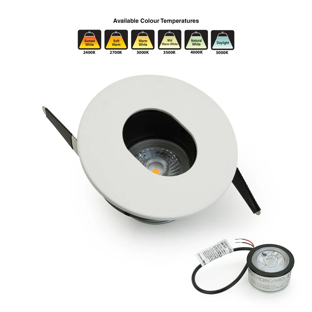 MTR-79W 12V Recessed LED Light Fixture, 2.5 inch White - Image 6