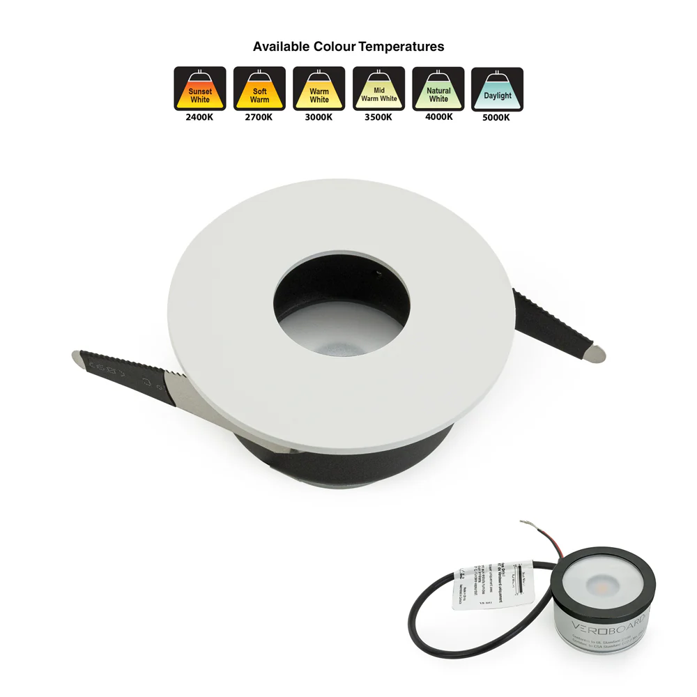 MTR-80W 12V Recessed LED Light Fixture, 2.5 inch White - Image 5