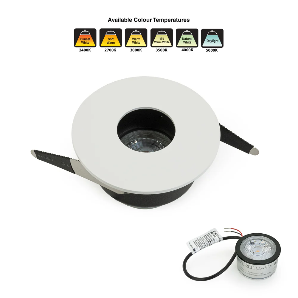 MTR-80W 12V Recessed LED Light Fixture, 2.5 inch White - Image 6