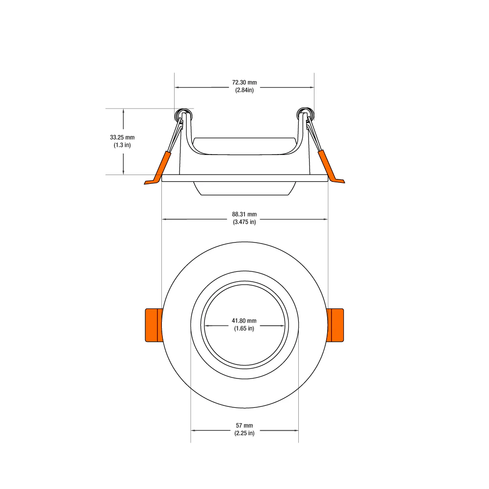 MTR-81W 12V Recessed LED Light Fixture, 3 inch White - Image 2