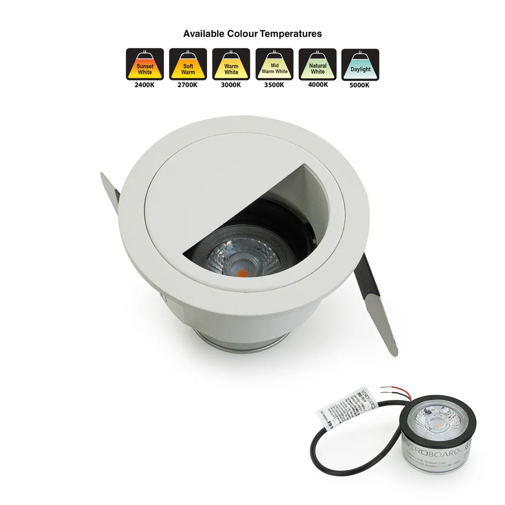 MTR-82W 12V Recessed LED Light Fixture, 2.5 inch White - Image 6