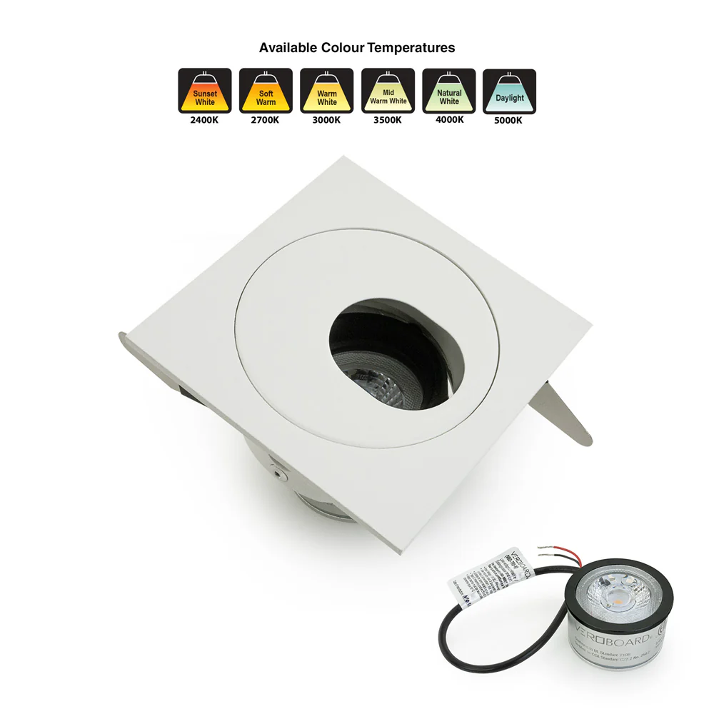 MTR-83W 12V Recessed LED Light Fixture, 2.5 inch White - Image 5