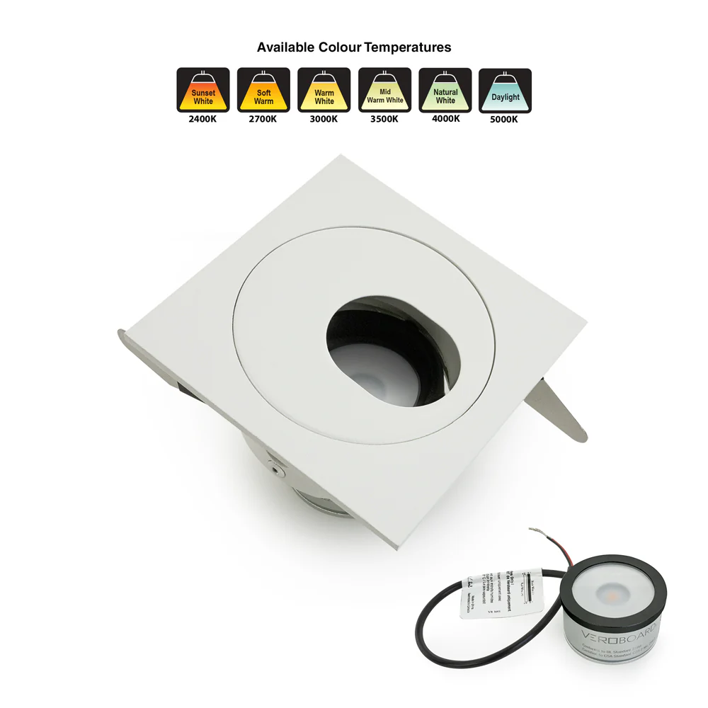 MTR-83W 12V Recessed LED Light Fixture, 2.5 inch White - Image 6
