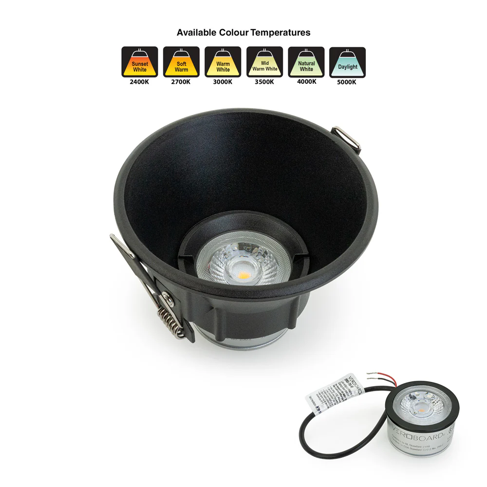 MTR-86B 12V Recessed LED Light Fixture, 3.5 inch Black - Image 5