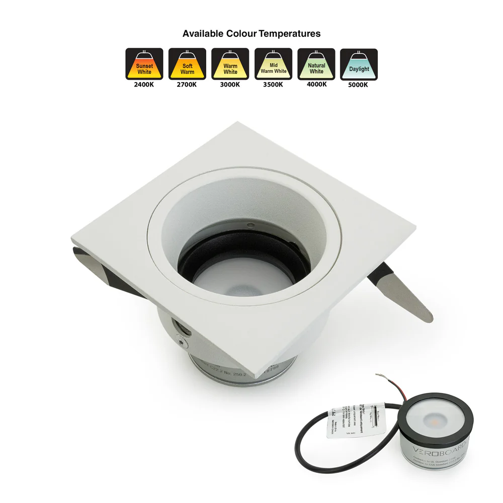 MTR-87W 12V Recessed LED Light Fixture, 2.5 inch White - Image 5
