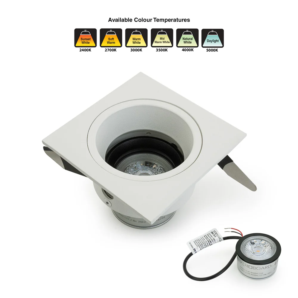 MTR-87W 12V Recessed LED Light Fixture, 2.5 inch White - Image 6