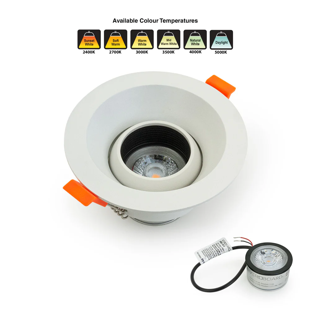 MTR-88W 12V Recessed LED Light Fixture, 3.25 inch White - Image 6