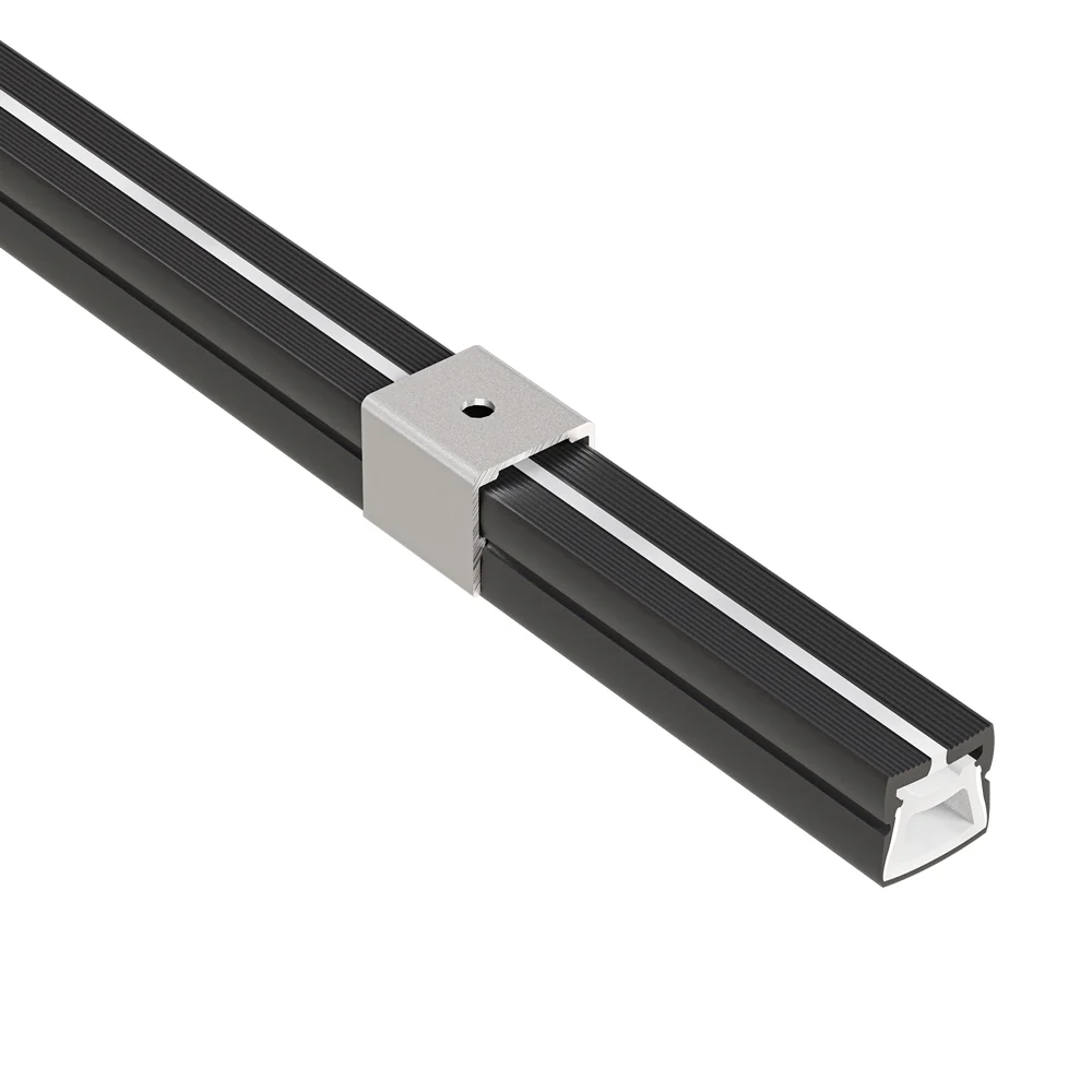 Black Silicone Flexible LED Neon channel N1616-SF-B, 10m (32.8ft) max SURFACE Mount - Image 4