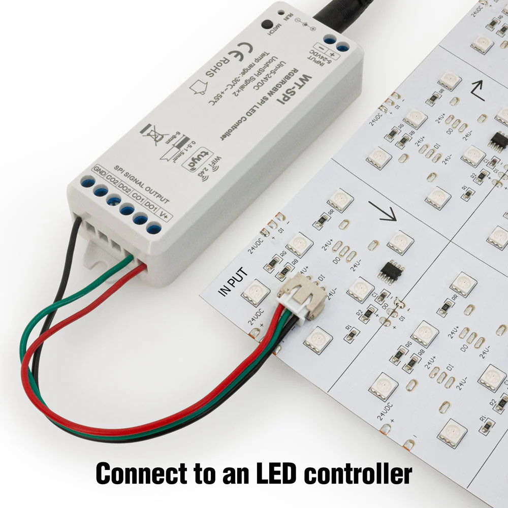 Flexible Addressable LED Backlight Sheet for behind Stone and Glass, 24V 83.1W RGBD - Image 3