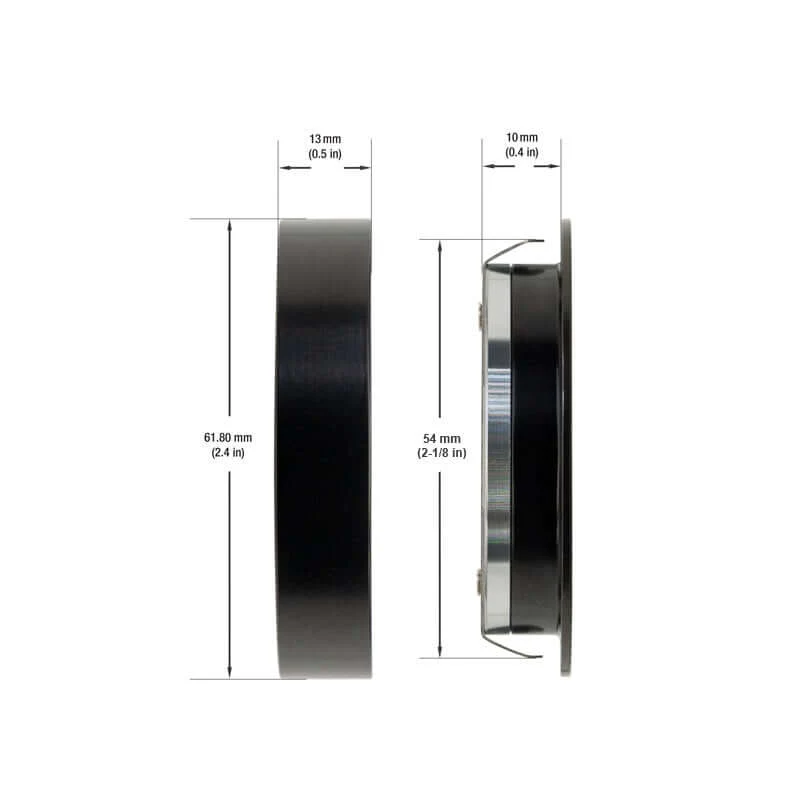 2R25-1224V-6CCT-Black Round Cabinet Light 12-24V 2.7W selectable6CCT - Image 2