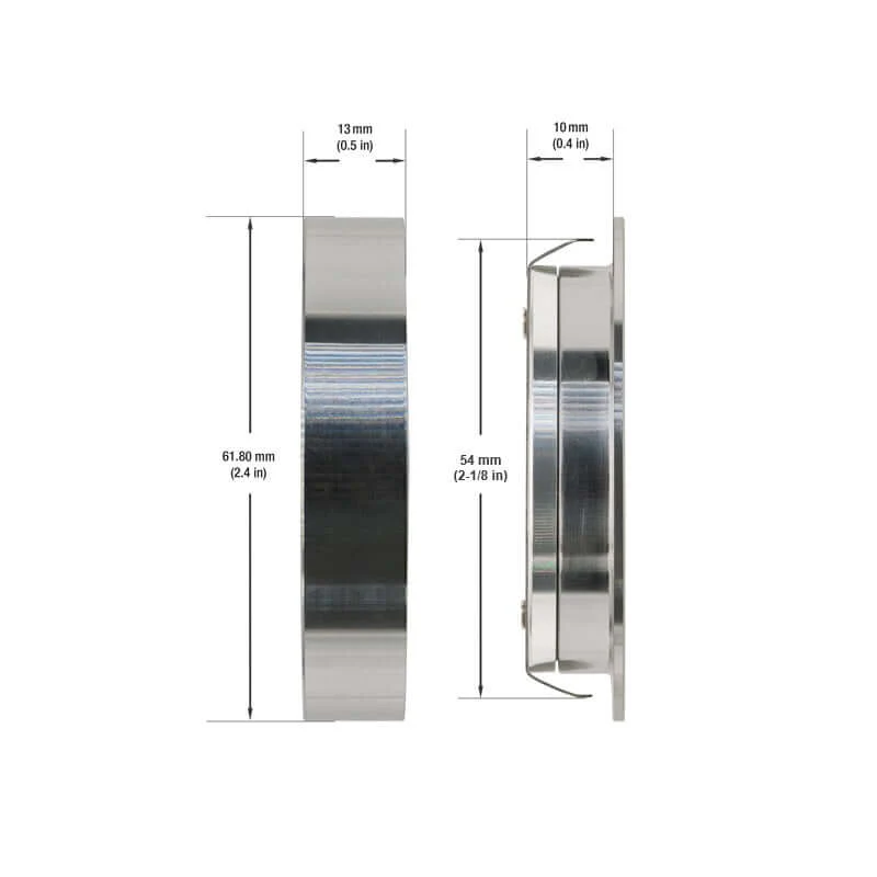 2R25-1224V-6CCT-Chrome Round Cabinet Light 12-24V 2.7W selectable 6CCT - Image 2