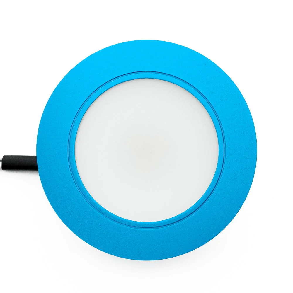 R25-12V-Blue Round LED Cabinet Puck Light, 12V 2.5W CCT(2.4K, 2.7K, 3K, 3.5K, 4K, 5K) - Image 3
