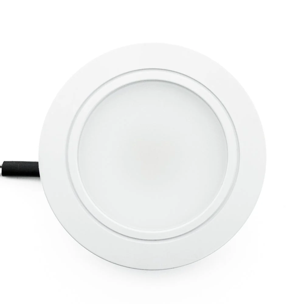 R25-12V-White Round LED Cabinet Puck Light, 12V 2.5W CCT(2.4K, 2.7K, 3K, 3.5K, 4K, 5K) - Image 3