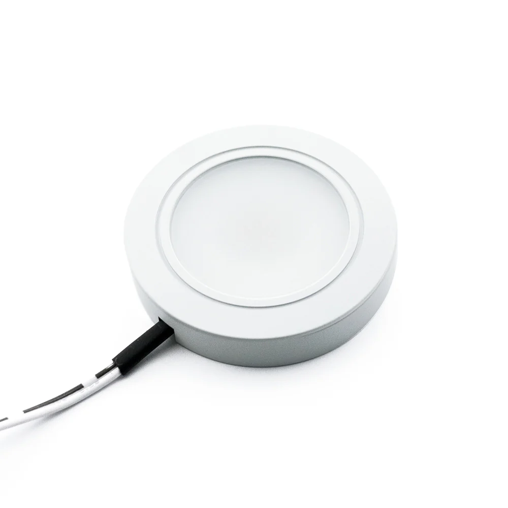 R25-12V-White Round LED Cabinet Puck Light, 12V 2.5W CCT(2.4K, 2.7K, 3K, 3.5K, 4K, 5K) - Image 4