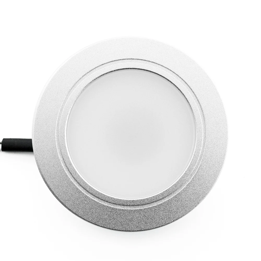 R25-12V-Silver Grey Round LED Cabinet Puck Light, 12V 2.5W CCT(2.4K, 2.7K, 3K, 3.5K, 4K, 5K) - Image 6