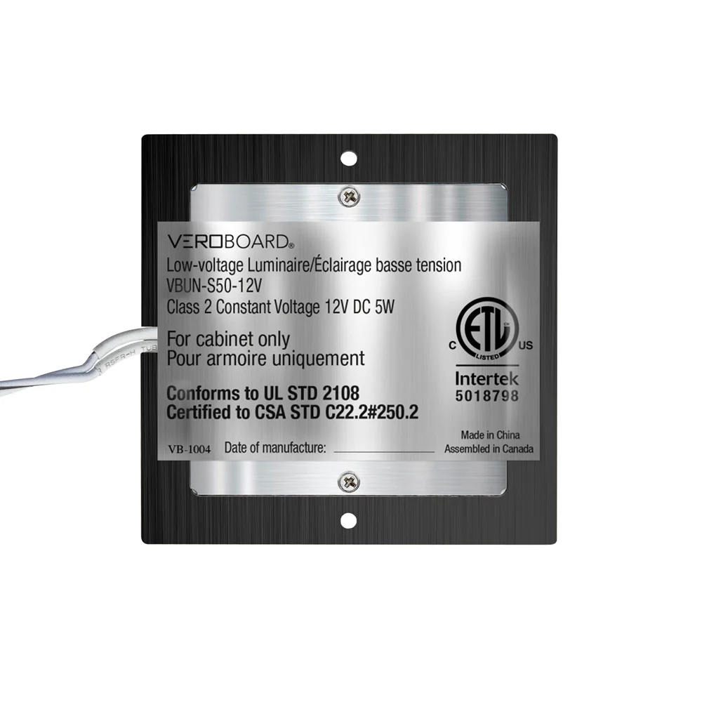 S50-12V-Black Square Ultrathin Cabinet Light, 12V 5W CCT(2.4K, 2.7K, 3K, 3.5K, 4K, 5K) - Image 4