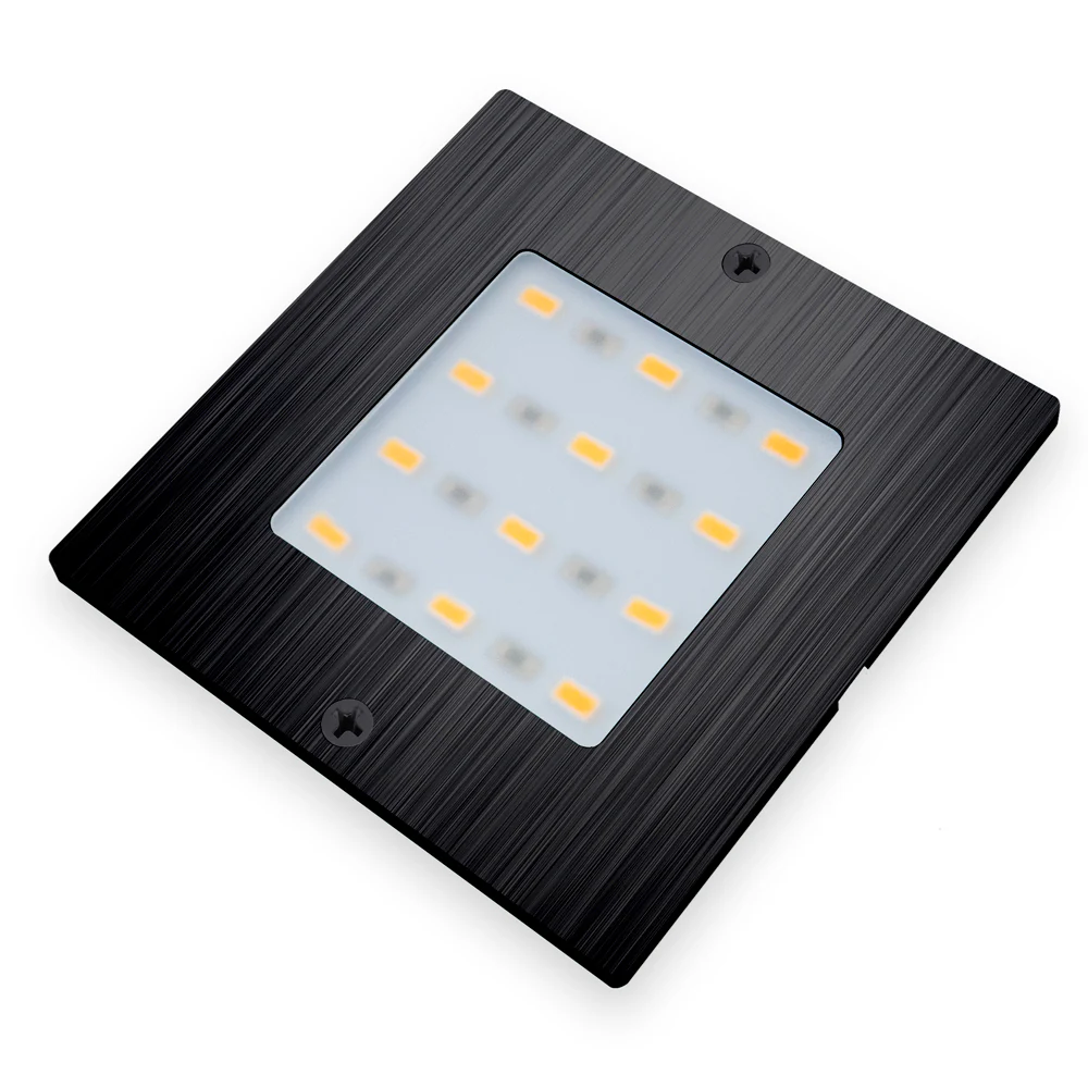 S50-12V-Black Square Ultrathin Cabinet Light, 12V 5W CCT(2.4K, 2.7K, 3K, 3.5K, 4K, 5K) - Image 5