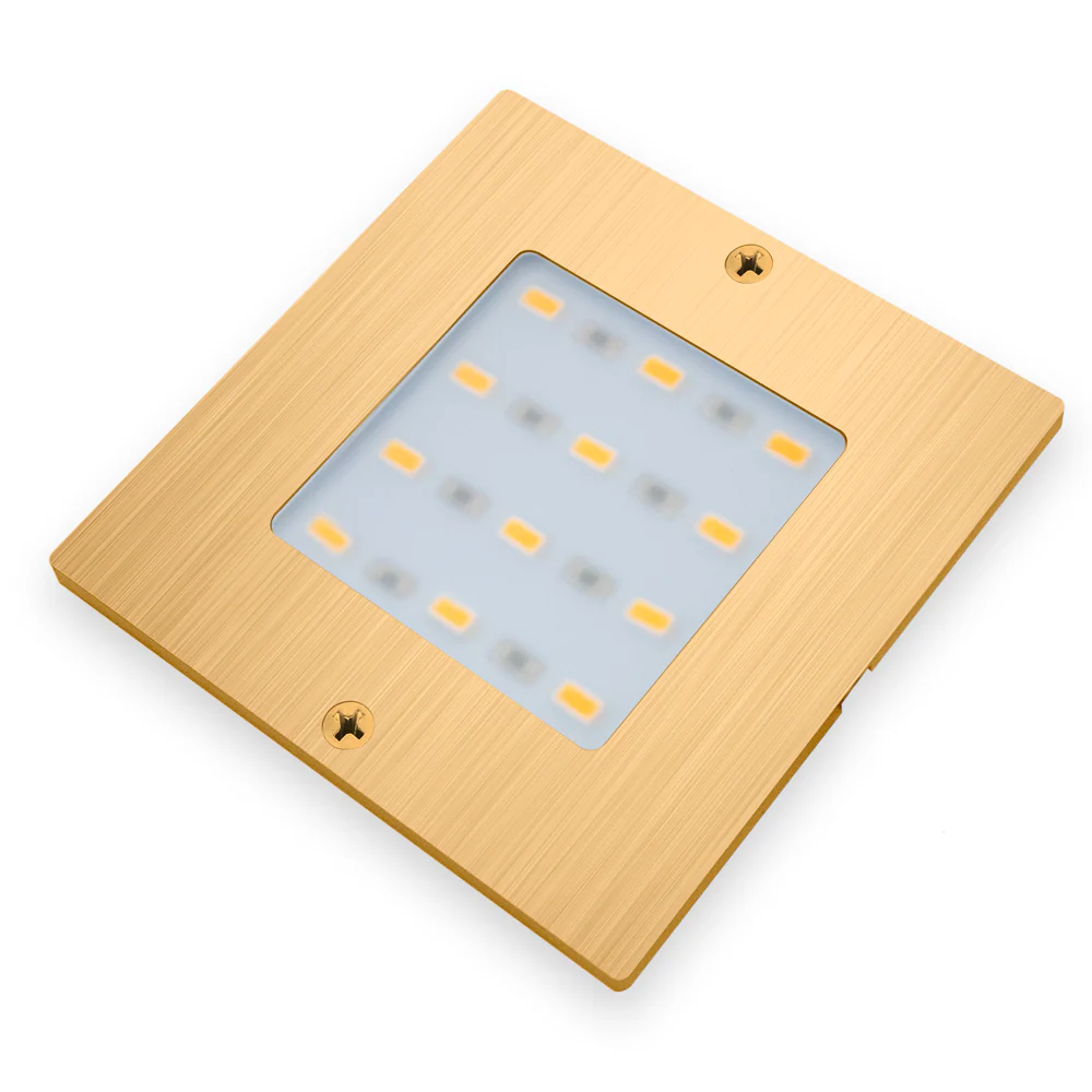 S50-12V-Gold Square Ultrathin Cabinet Light, 12V 5W CCT(2.4K, 2.7K, 3K, 3.5K, 4K, 5K) - Image 5