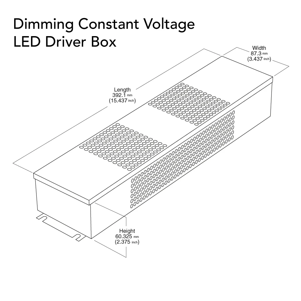 VBD-012-150DM Triac Dimmable Constant Voltage LED Driver, 12V 12.5A 150W - Image 2